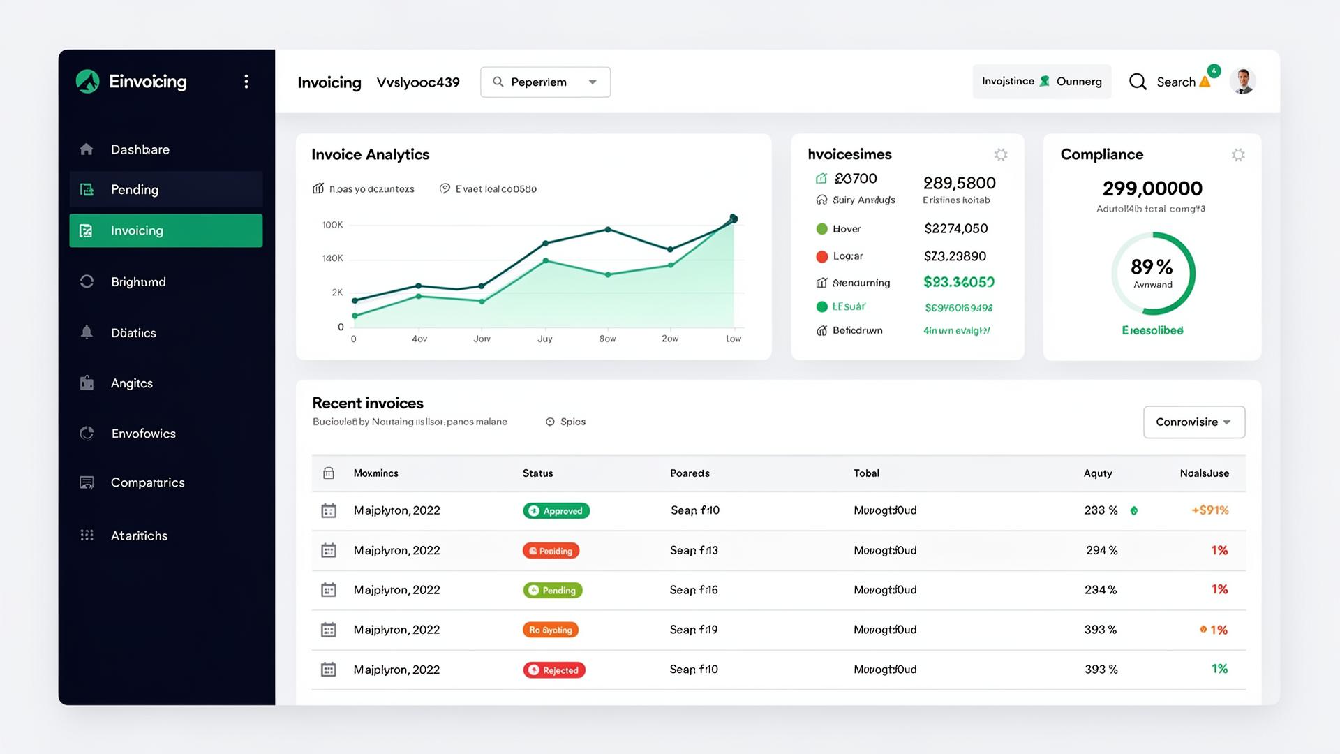 Platform dashboard preview